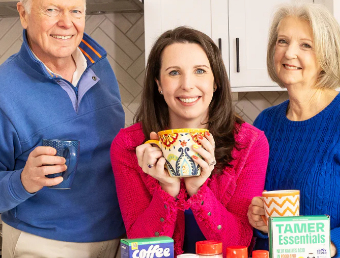 Loyd Family with their products.